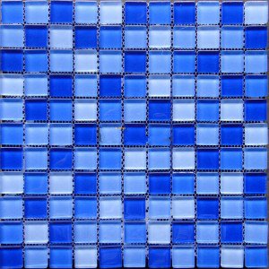 Gạch Mosaic thủy tinh 23x23x4mm YG23001