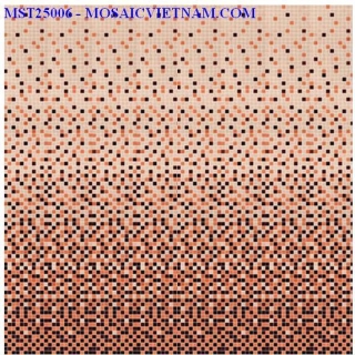 Mosaic thủy tinh dải màu 25X25X4 MST25006