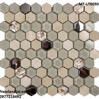 Gạch Mosaic trang trí lục giác MT-LT0050